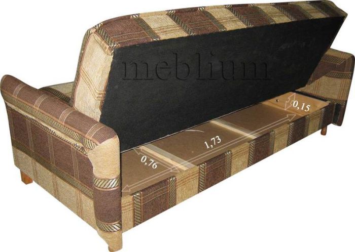 Диван Meblium 161-10 бока ткань коса синяя