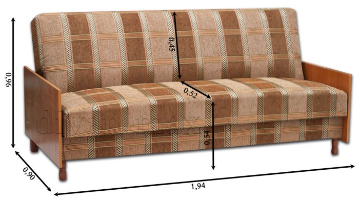 Диван Книжка бока ДСП-36