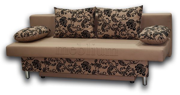 Диван Лайт-12 Нео флок голд браун 20+Нео голд браун 20