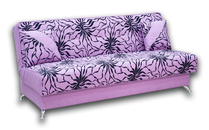 Диван Лукас-12 Саванна флок 12 лилак + Саванна 12 лилак