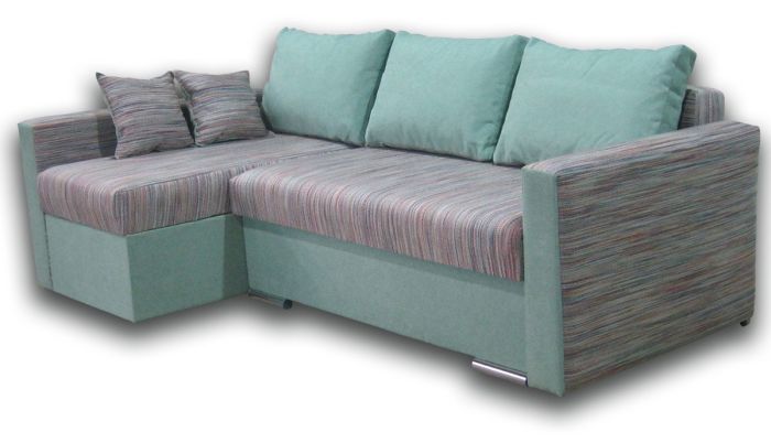 Угловой диван Марта 140-7 Лючия 549 + Букле 002