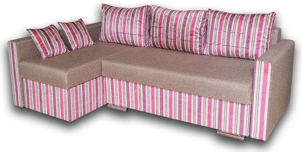 Уголовой диван Марта -42 Лугано браун+Эвита