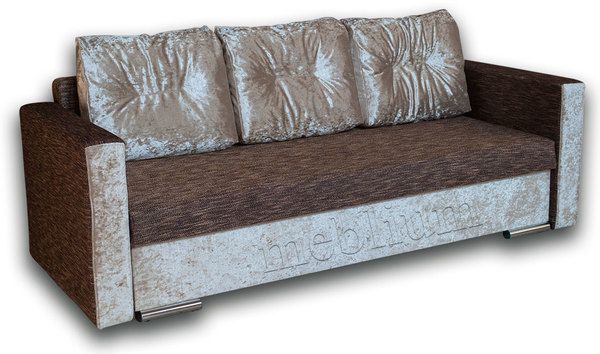 ПРОДАНО (можно под заказ) Софа Марта с подлокотниками -42 Лючия 072+Велюр беж