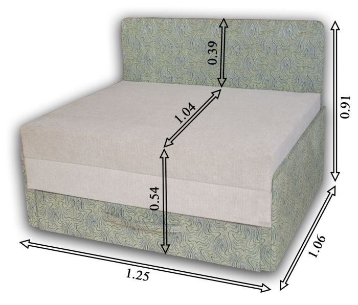 Диван Омега 120-7 Бруно 072/623 + Бруно 623/624