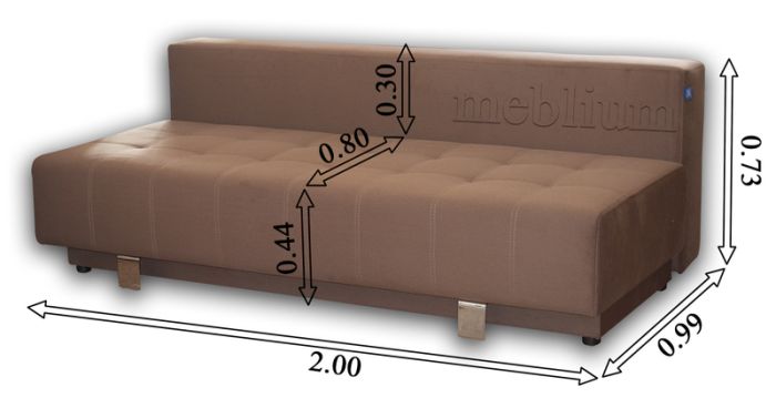 Диван Омега Нова-12 Афина Браун