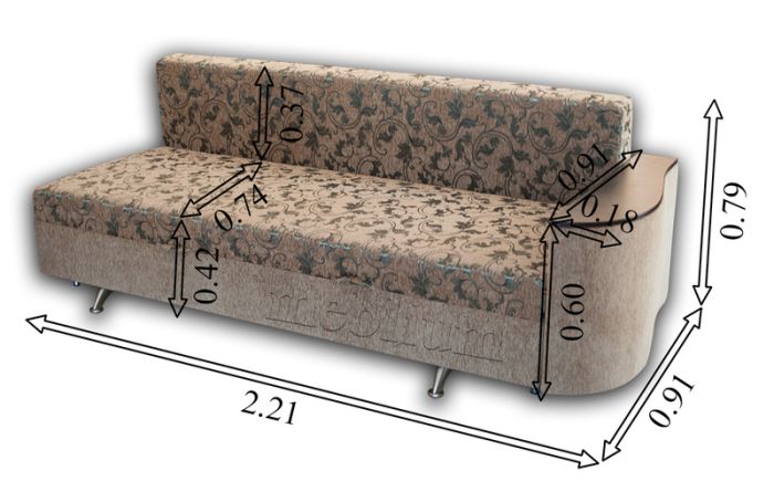 Диван Полина 2-75