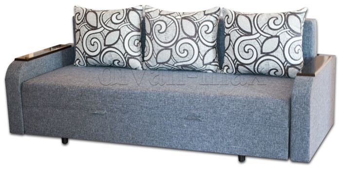 Диван Полина Дуэт-38 Папермон серый