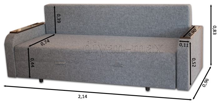 Диван Полина Дуэт-38 Лион 08 + Риччи