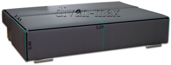 Софа Соло 2-12 Beat graphite + Саванна 09