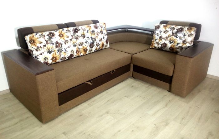Угловой диван Люкс универсал (+две ниши) -3