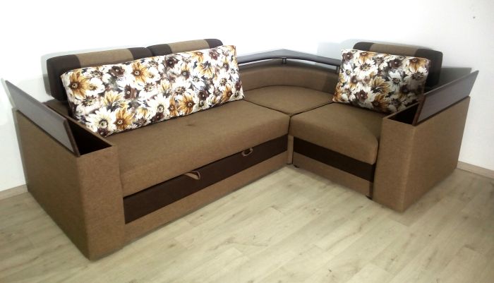 Угловой диван Люкс универсал (+две ниши) -3