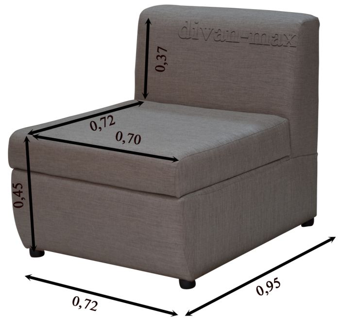 (СНЯТО С ПРОИЗВОДСТВА) Кресло Бона-7 лугано браун