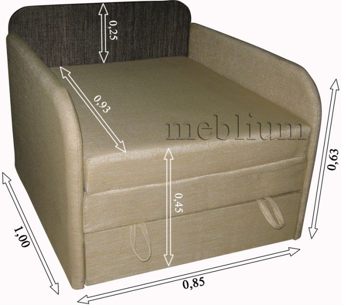 Диван Гудзон ДСП-12 Салют браун