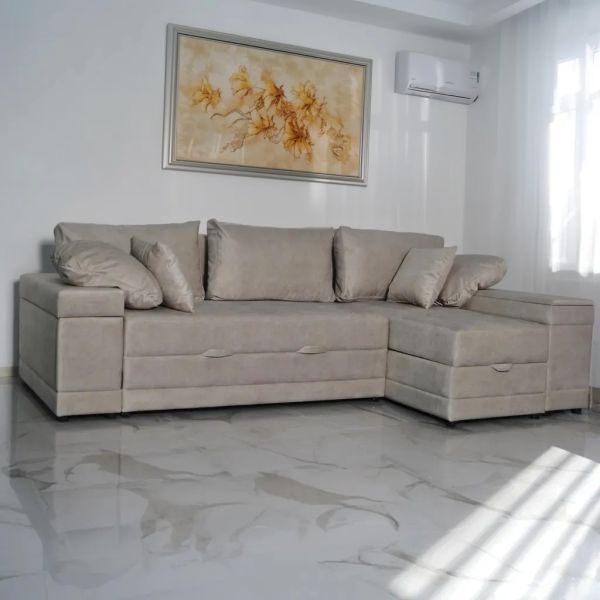 Угловой диван Бомонт (ниша + бар) - 107 