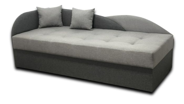 Односпальная кровать Малибу 800 на 1900, ткань рогожка - 101