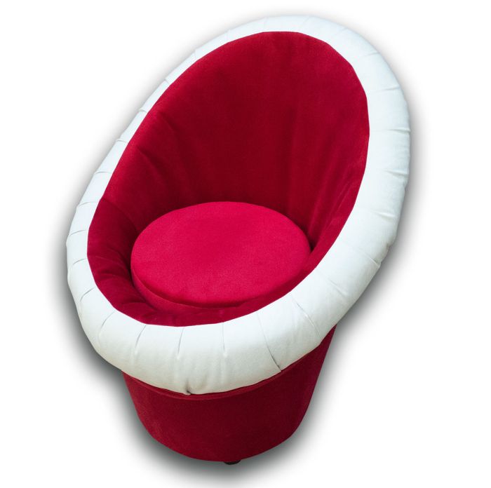 Кресло-банкетка Meblium 1-9 Пони ред + Вайт