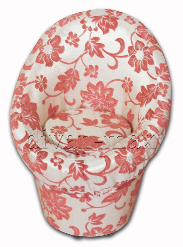 Банкетка Эсенталь Золото + Цветы оранжевые