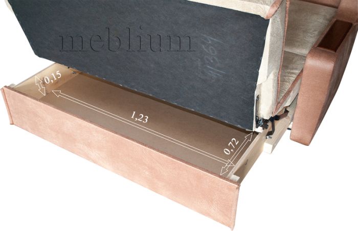 Диван ЭШ 135-12 шотландия дк грей + шотландия комбин грей