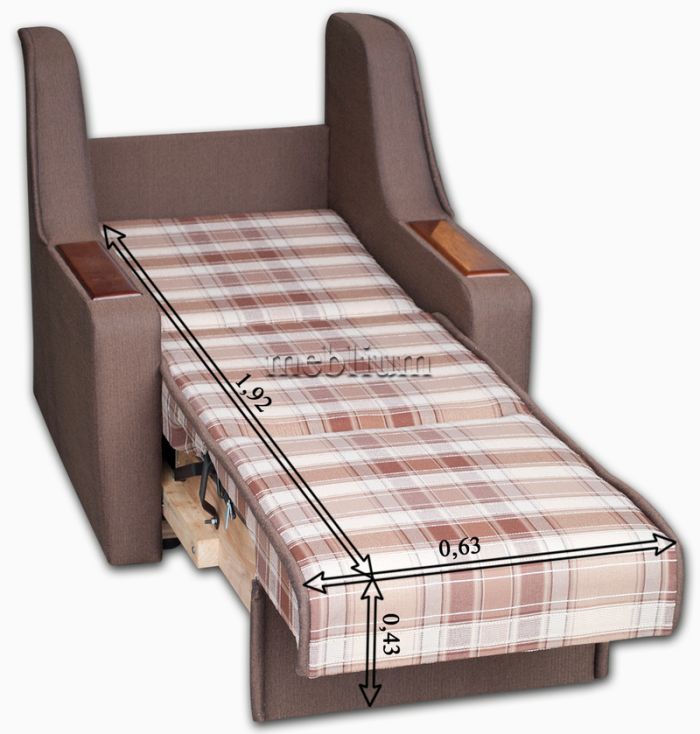 ПРОДАНО (можно под заказ) Кресло ЭШ-12 Гига комб браун