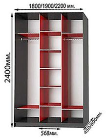 Шкаф-купе Флэш 1900-15