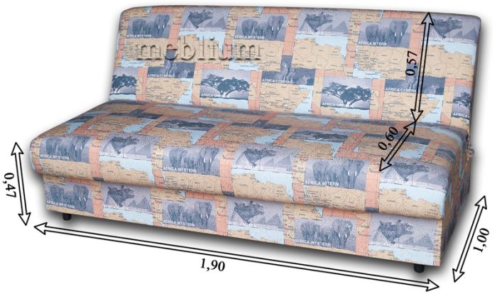 Диван Комфорт-9 экко жаккард Африка
