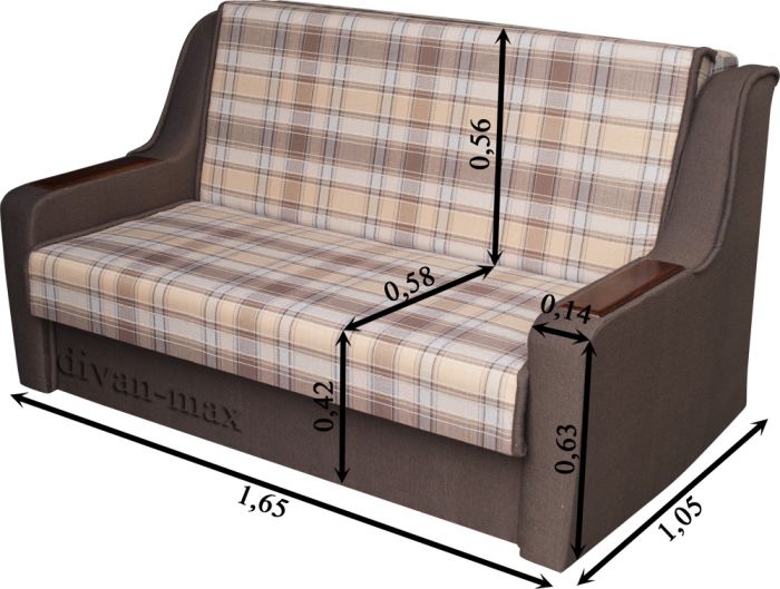 Диван Эш 135-12 Bellavista - neutral