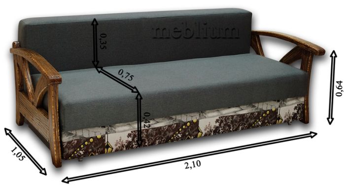 Диван Арина-10 Саванна Грей