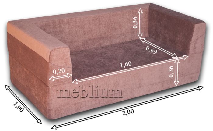 Бескаркасный диван Атлантик 2М -12 