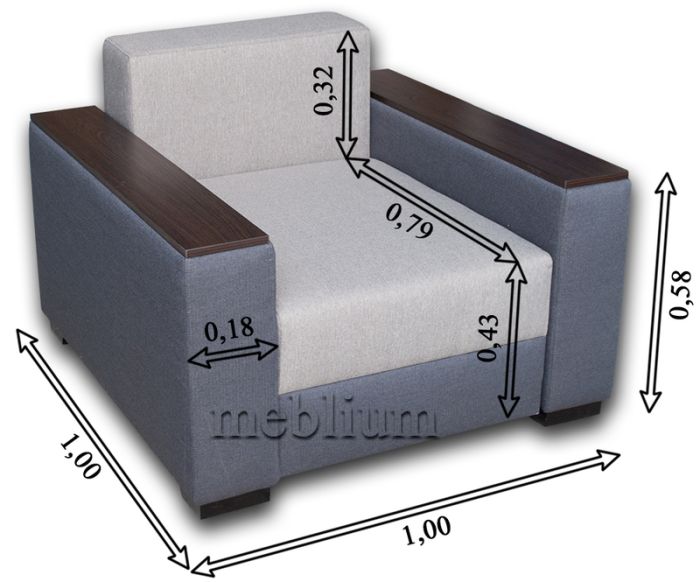 Кресло Бонус-Л Раскладное Германо Голд