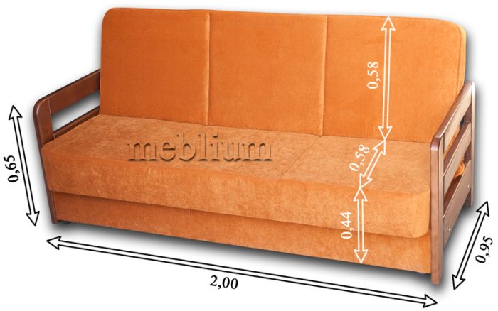 Диван Meblium 86-1 Acri Color Серый