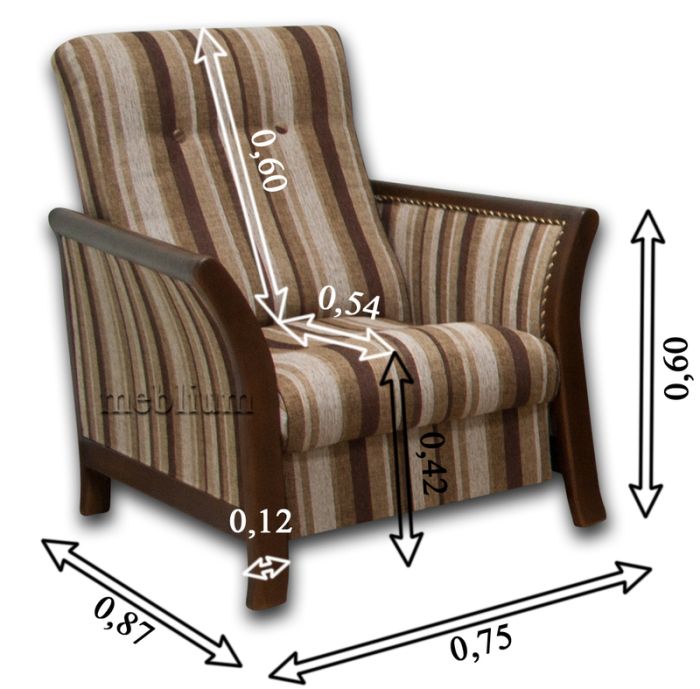 ПРОДАНО (МОЖНО ПОД ЗАКАЗ) Диван Эш 135-12 Гига Браун + Гига Комбин Беж