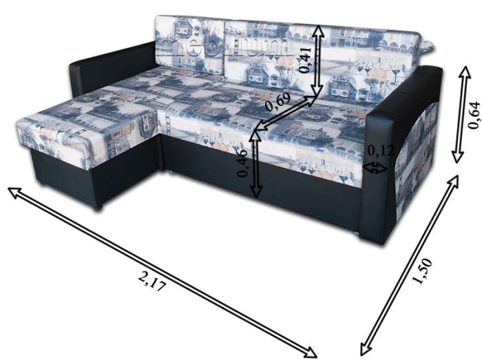 Диван угловой Евро-44 Студия Беж