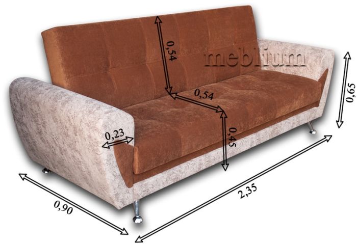 Диван Гламур -15 (ЭТА МОДЕЛЬ СНЯТА С ПРОИЗВОДСТВА И ПРОДАЖИ)