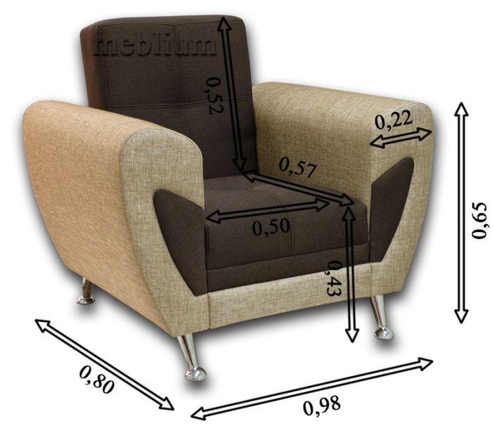 Кресло Гламур-15 (ЭТА МОДЕЛЬ СНЯТА С ПРОИЗВОДСТВА И ПРОДАЖИ)