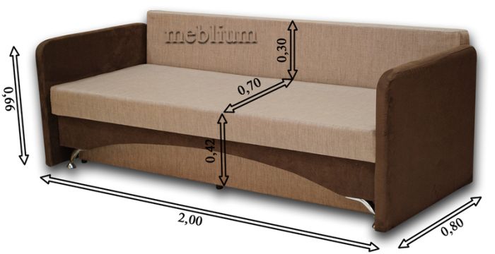 Софа Meblium 13-42 Твист беж+Лючия 090