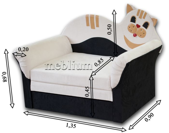 Детский диван Коте 2 быльца -3