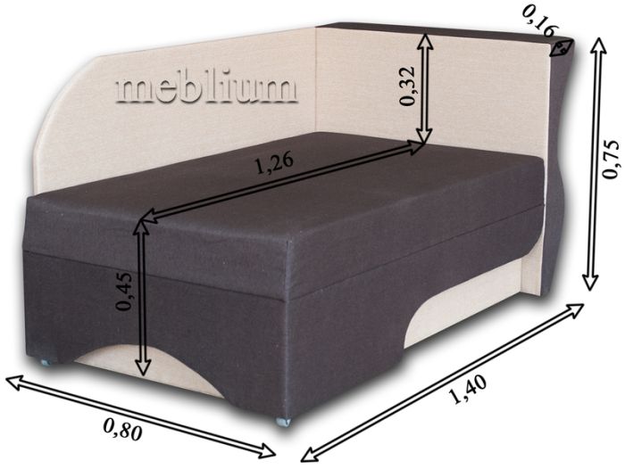Диван детский Кубус -44 Рико14 + Ретро карс