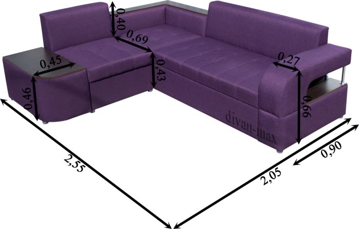 Угловой диван Лас-Вегас-89 лорена беж, Энерджи беж