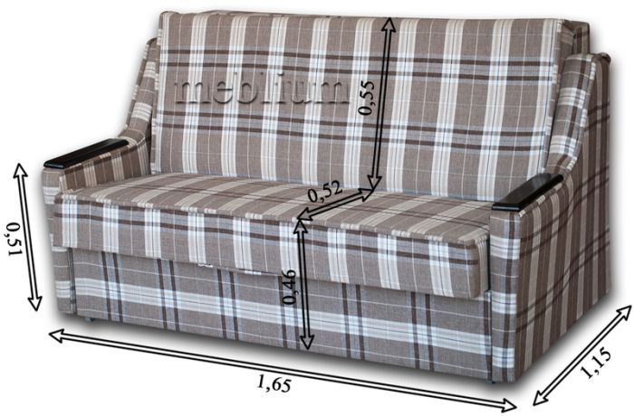 Диван meblium 5-3 волна корич