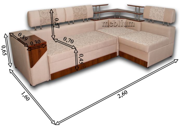 Диван угловой Мария 1б-89 (СНЯТО С ПРОИЗВОДСТВА)