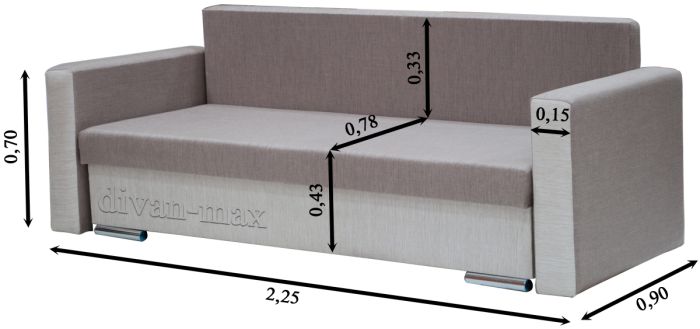 Софа Марта с быльцами-7 лючия 624 + лючия 090