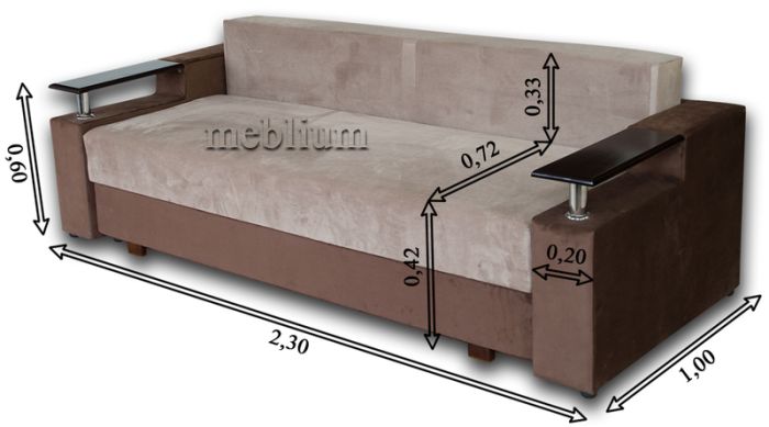 (СНЯТО С ПРОИЗВОДСТВА) Диван Meblium 61-3 Париж 2