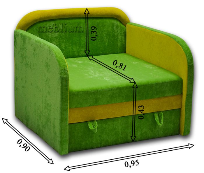 Детский диван Meblium 187-1 Кордрой 334