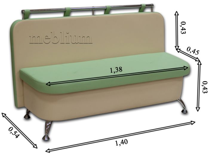 Кухонная лавка + пуф Модерн-41