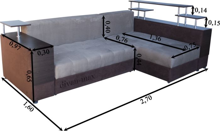 (СНЯТО С ПРОИЗВОДСТВА) Угловой диван Монако-16