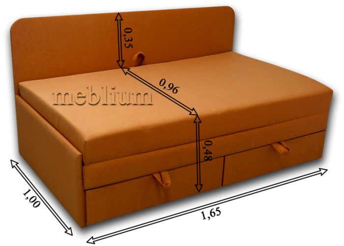 Диван Омега 160-41 Муза Голд