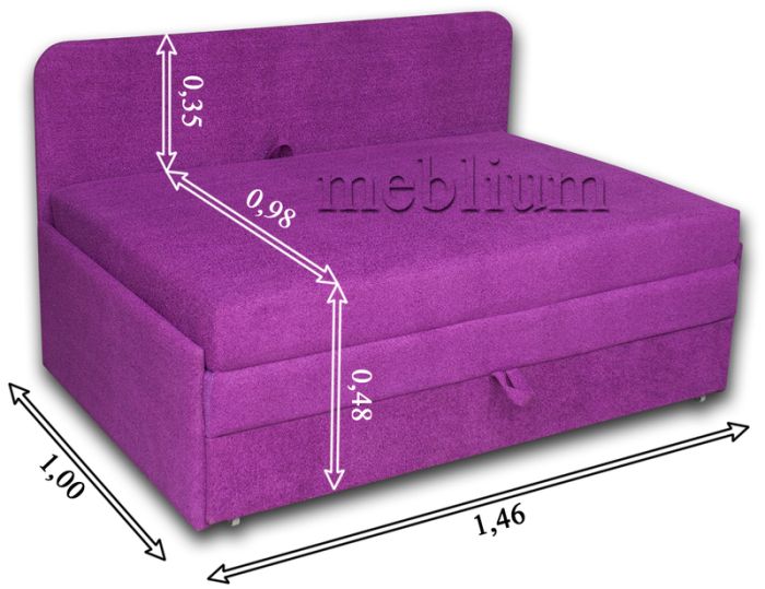 Диван Омега 140-41 Саванна браун 08+Саванна голд браун 05 флок