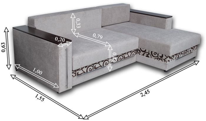 Угловой диван Meblium 30-18 Флэкс 12