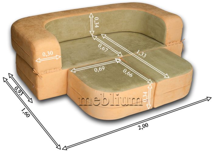 Диван бескаркасный Сержио-2