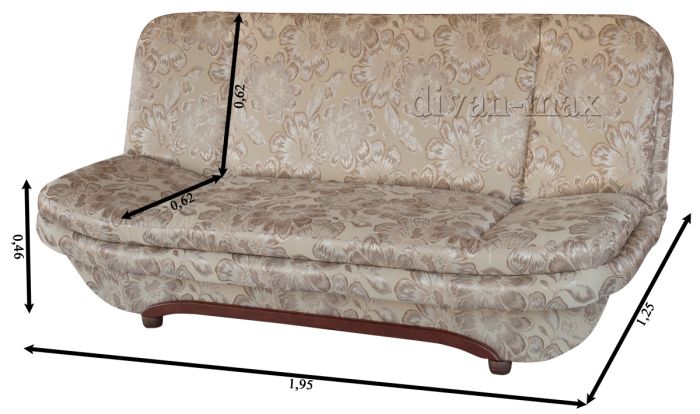 (СНЯТО С ПРОИЗВОДСТВА) Диван Элит-28 бланка беж (EximTextill)